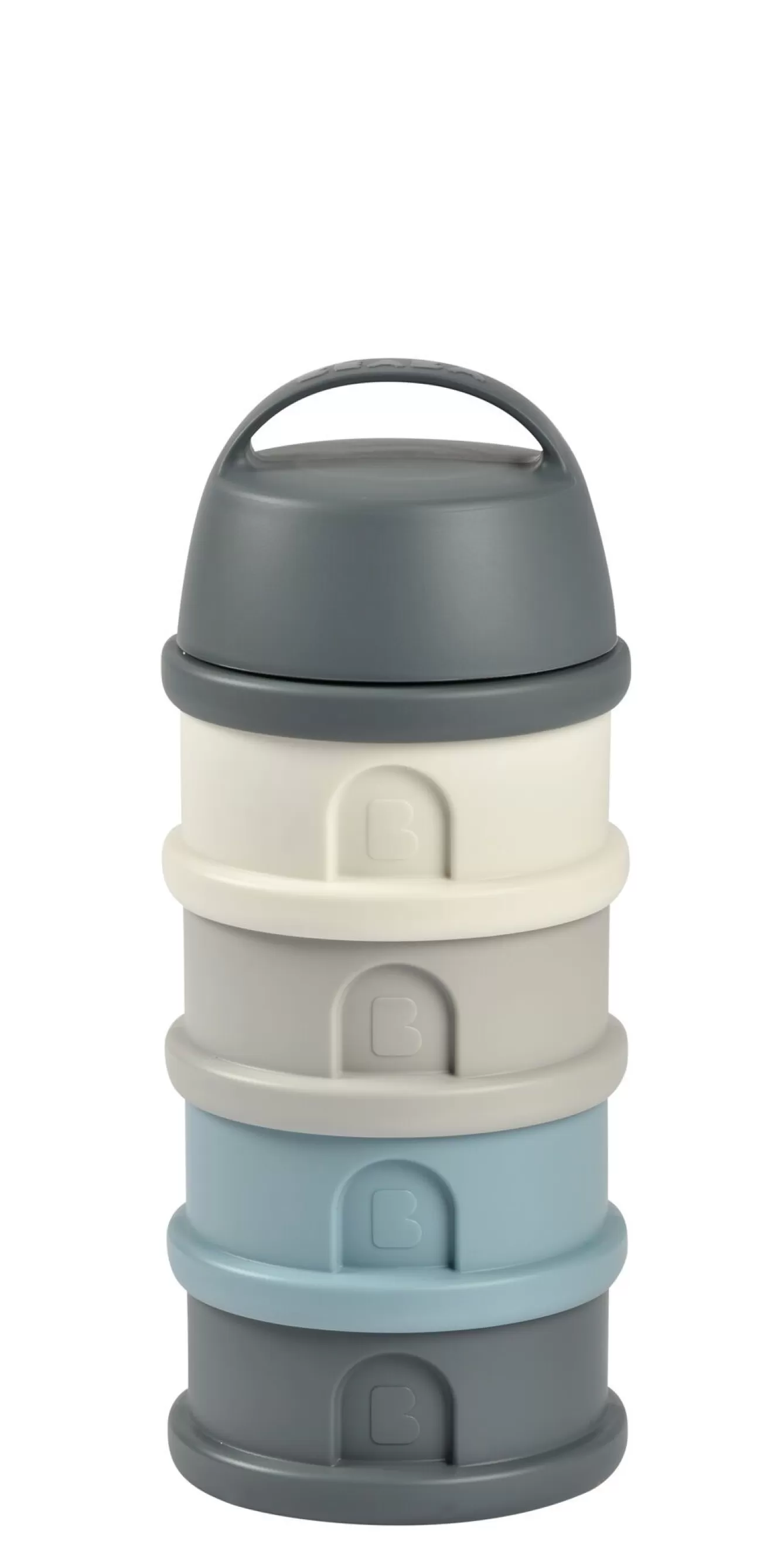 Doseerbox Met 4 Compartimenten Mineral Grey / Blue | BÉABA Best