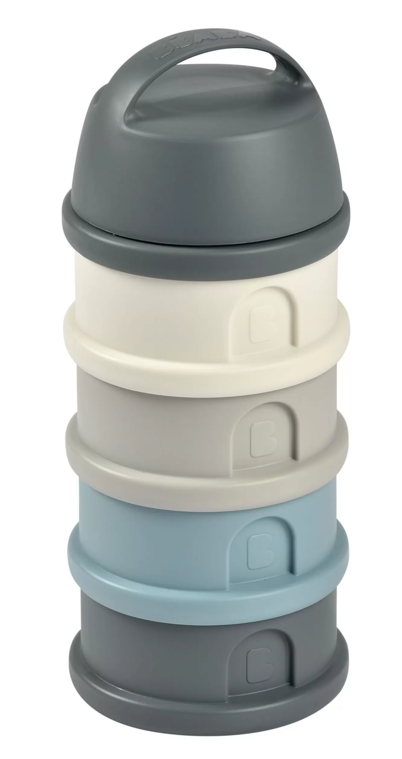 Doseerbox Met 4 Compartimenten Mineral Grey / Blue | BÉABA Best