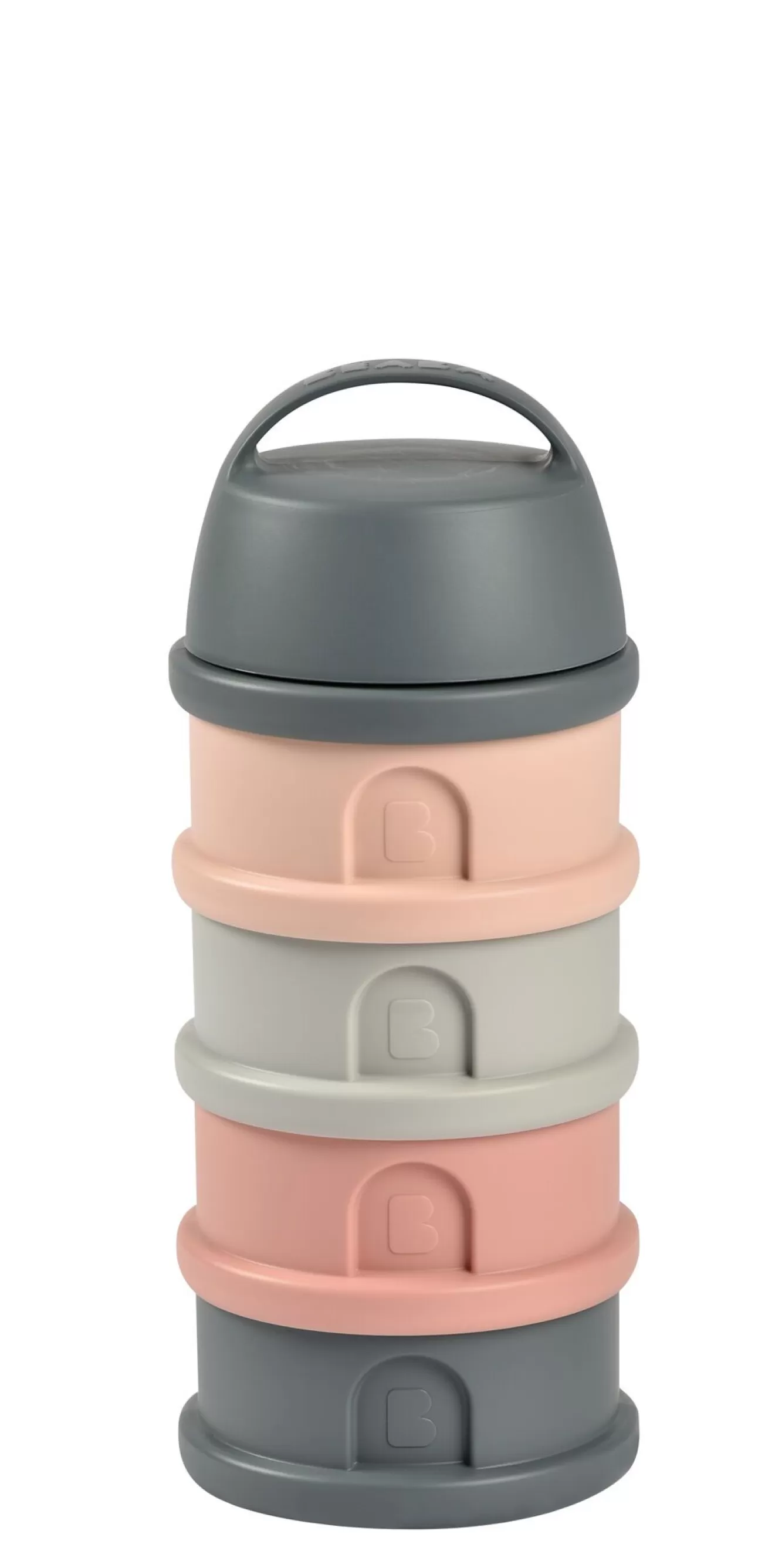 Doseerbox Met 4 Compartimenten Mineral Grey /Pink | BÉABA Cheap