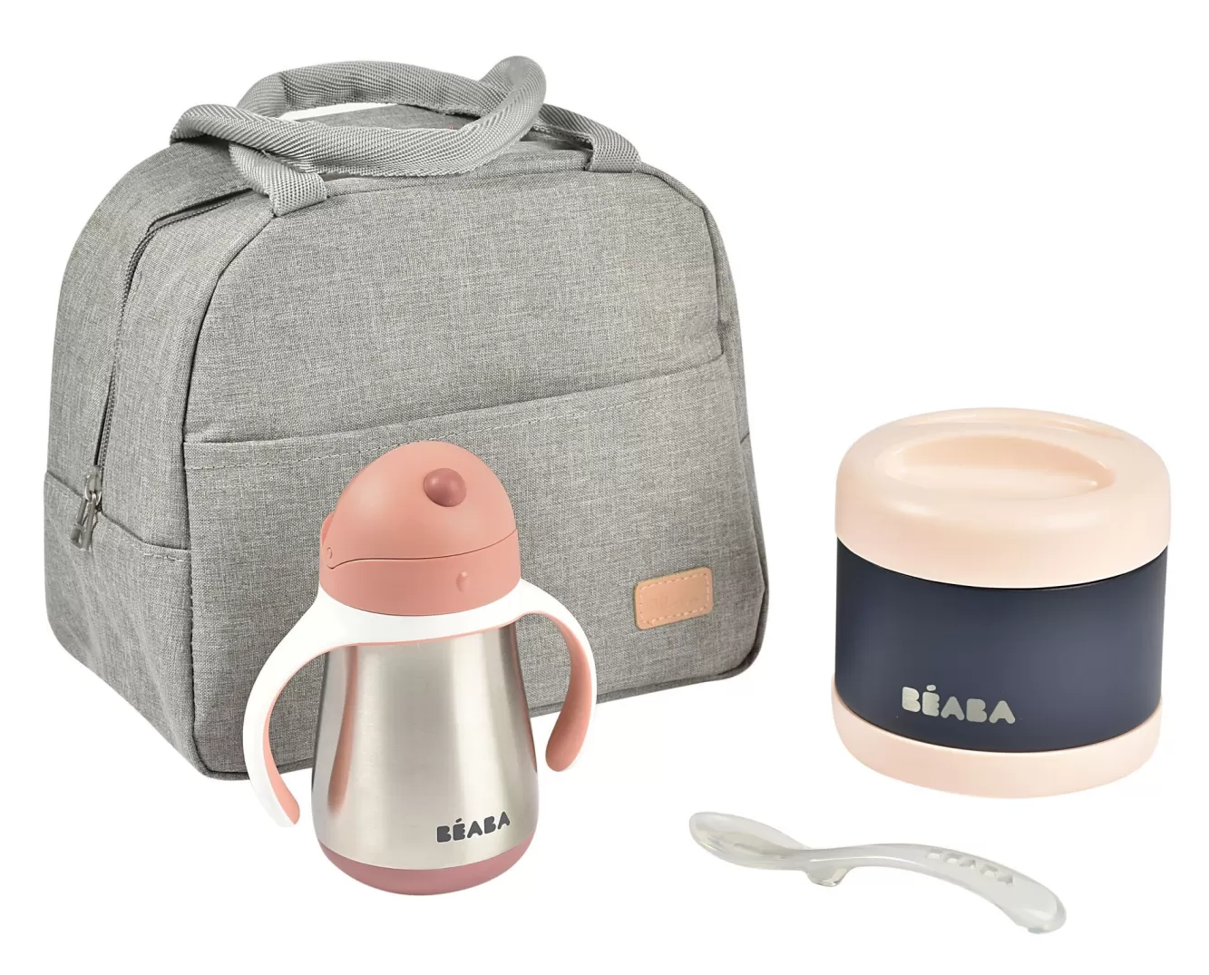 On The Go Maaltijdset Old Pink | BÉABA Shop