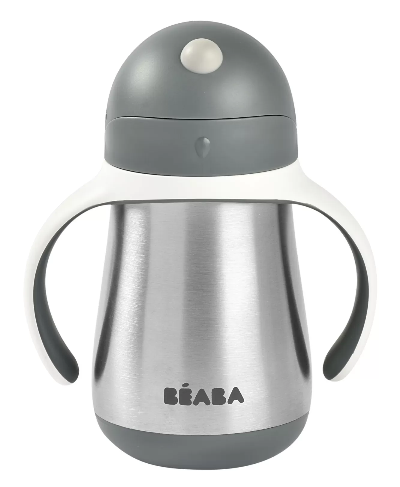 Roestvrij Stalen Rietjesbeker 250 Ml Mineral Grey | BÉABA Best