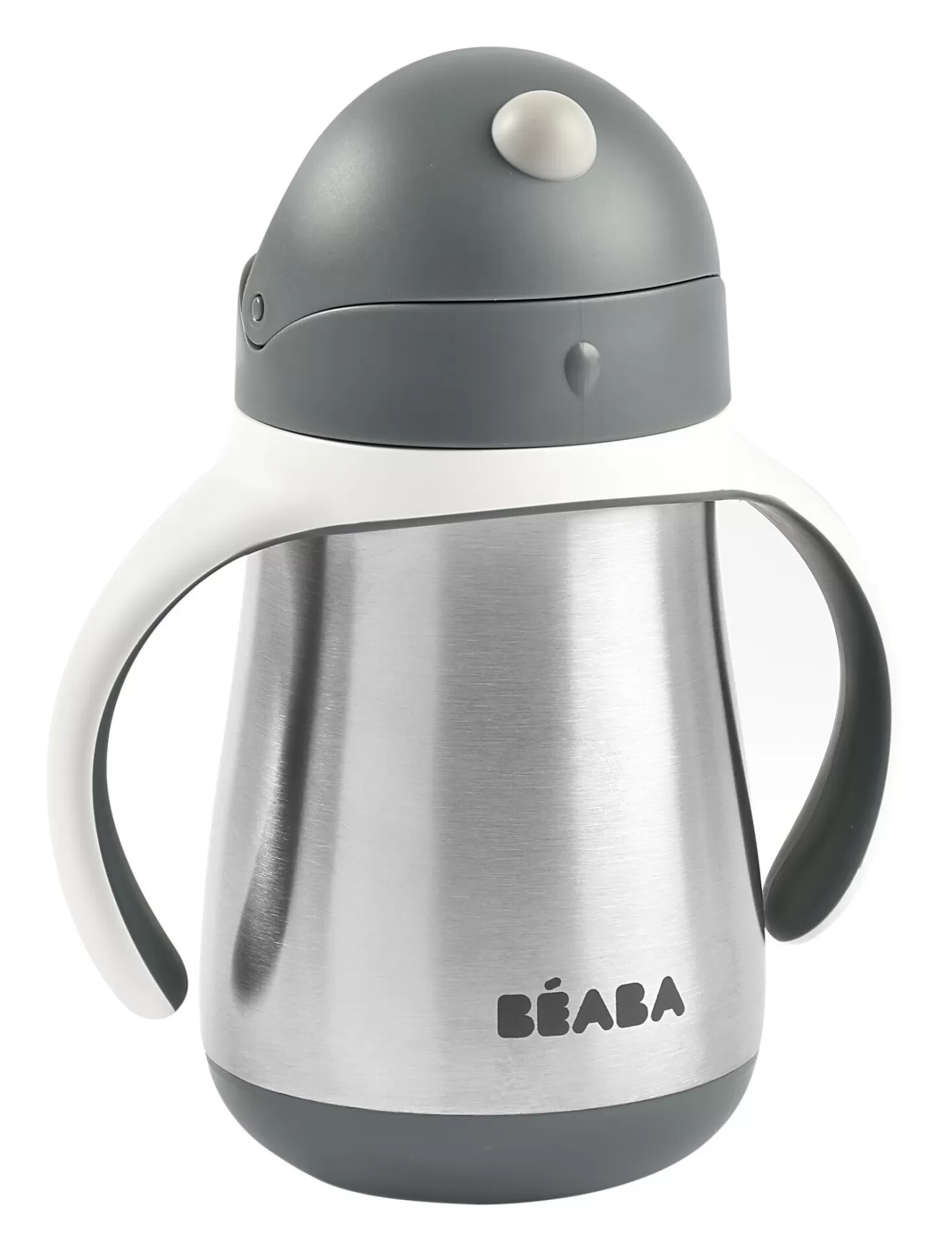 Roestvrij Stalen Rietjesbeker 250 Ml Mineral Grey | BÉABA Best