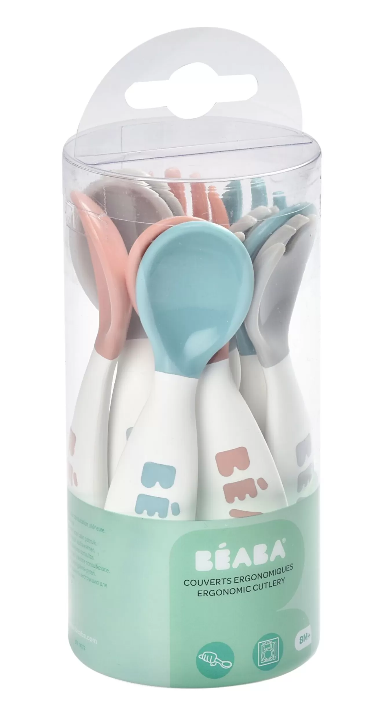 Set Van 10 Ergonomische Bestek 2De Leeftijd Blue/Pink | BÉABA Clearance