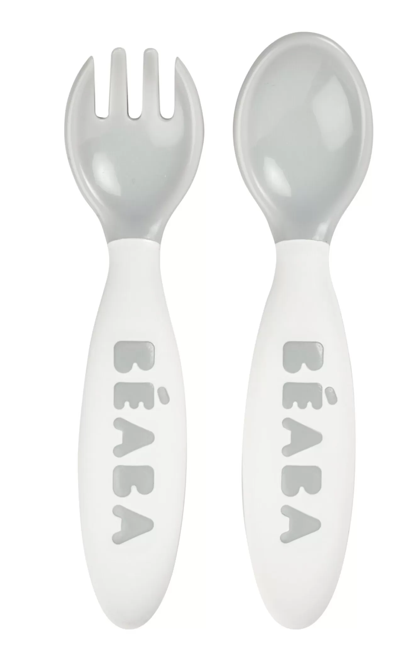 Set Van 2 Ergonomische Bestekjes Grey | BÉABA Shop
