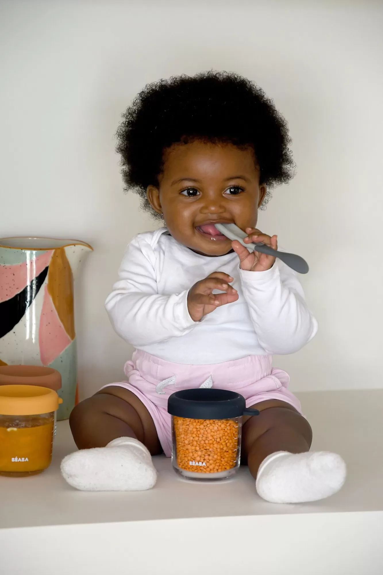 Set Van 2 Siliconen Babylepels Mineral | BÉABA Discount