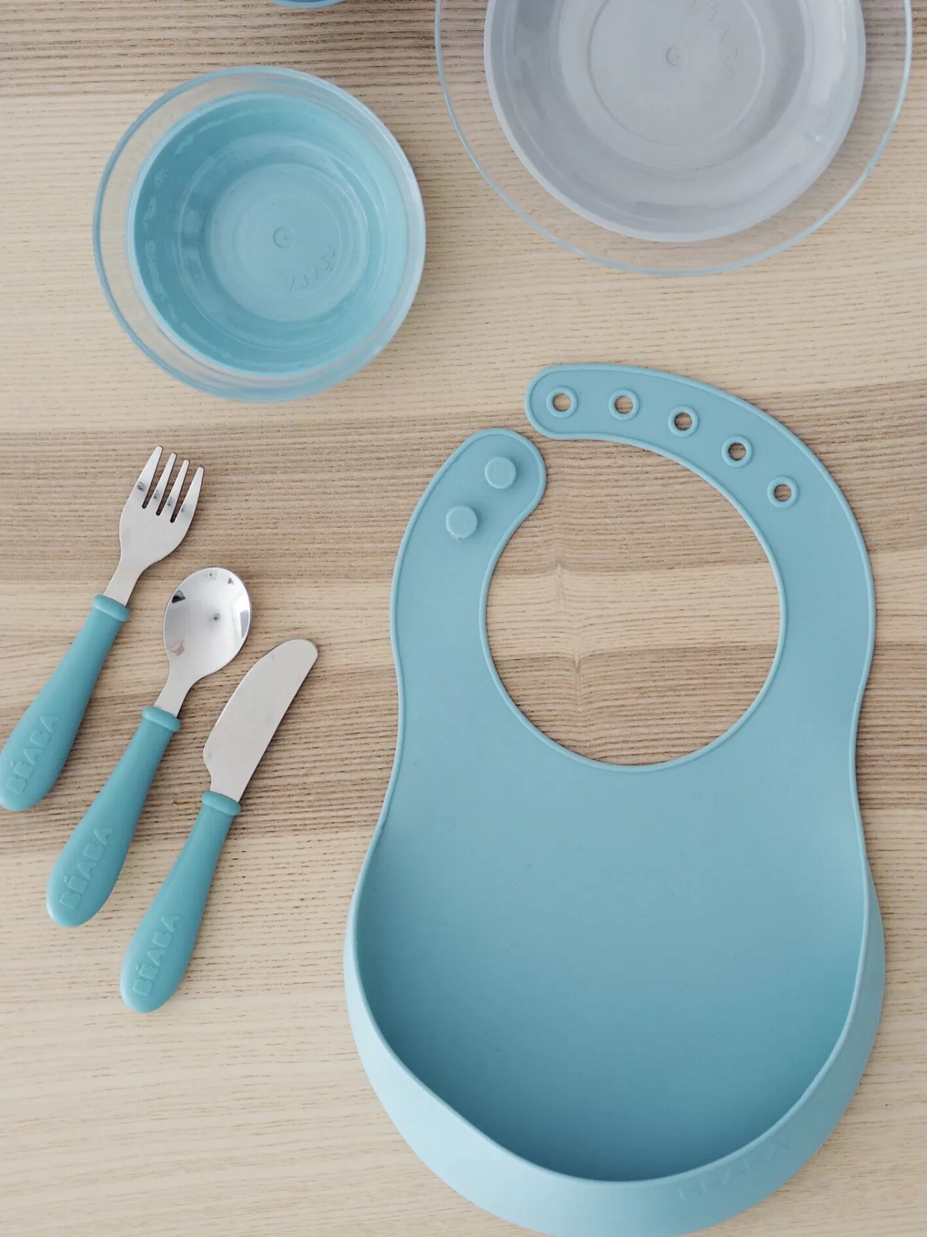 Set Van 3 Roestvrijstalen Bestekken Airy Green | BÉABA Discount