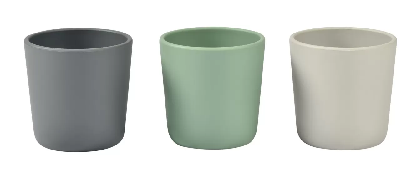 Set Van 3 Siliconen Glazen Velvet Grey / Sage Green | BÉABA Clearance
