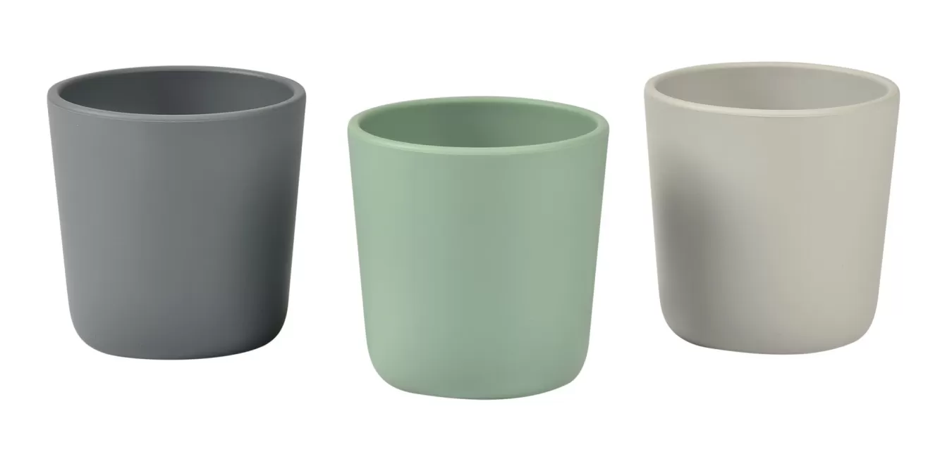 Set Van 3 Siliconen Glazen Velvet Grey / Sage Green | BÉABA Clearance