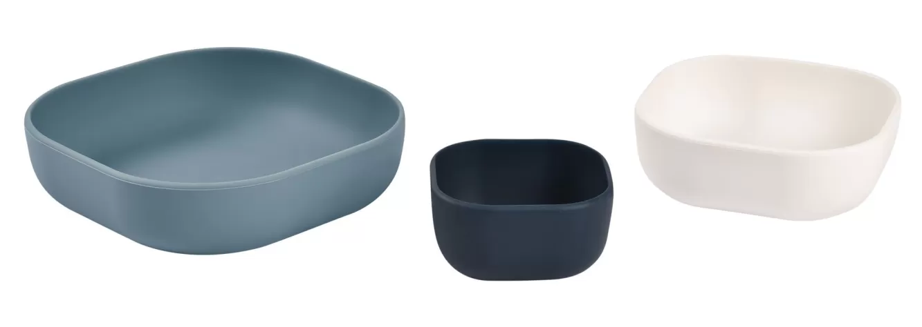 Set Van 3 Siliconen Kommen Night Blue | BÉABA Store
