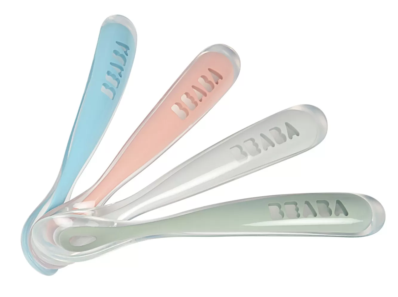 Set Van 4 Siliconen Babylepels Eucaplyptus | BÉABA Shop