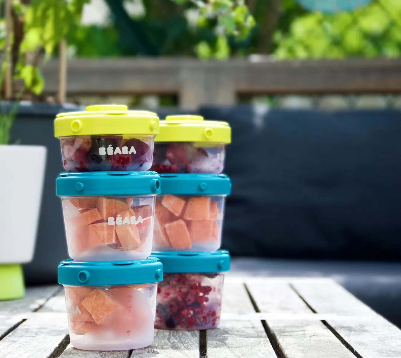 Set Van 6 Clipporties 2E Leeftijd 200 Ml Neon | BÉABA Hot