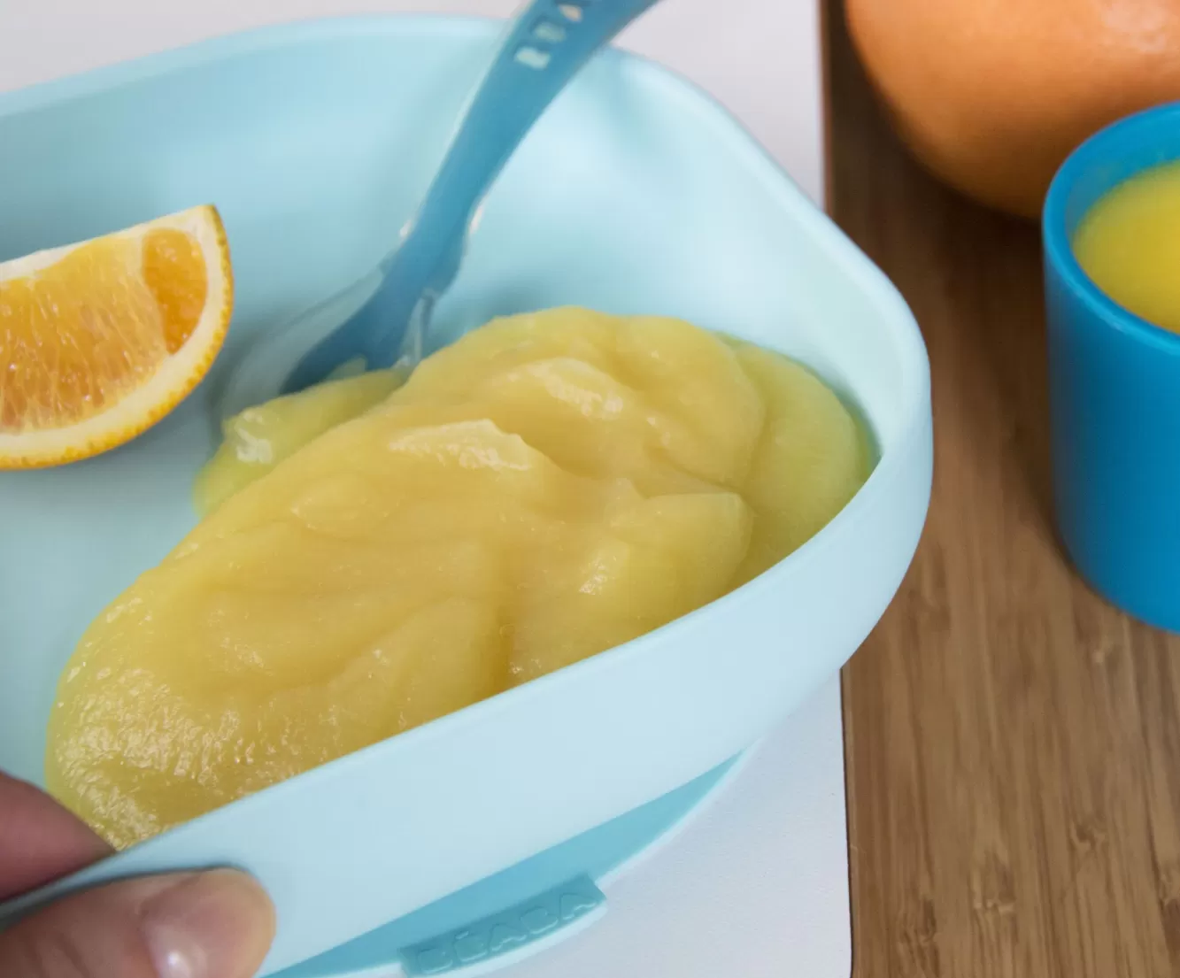Siliconen Bord Met Zuignap Light Blue | BÉABA Best