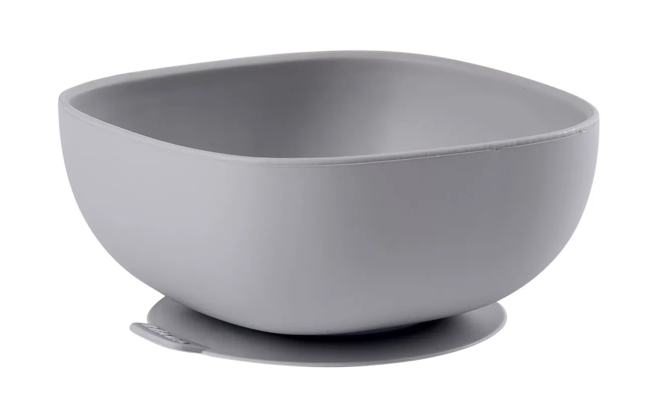 Siliconen Kom Met Zuignap Grey | BÉABA Fashion