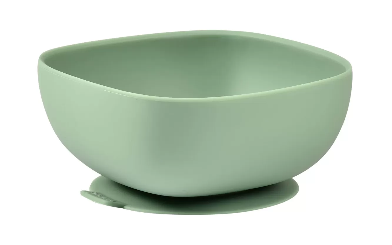 Siliconen Kom Met Zuignap Sage Green | BÉABA New