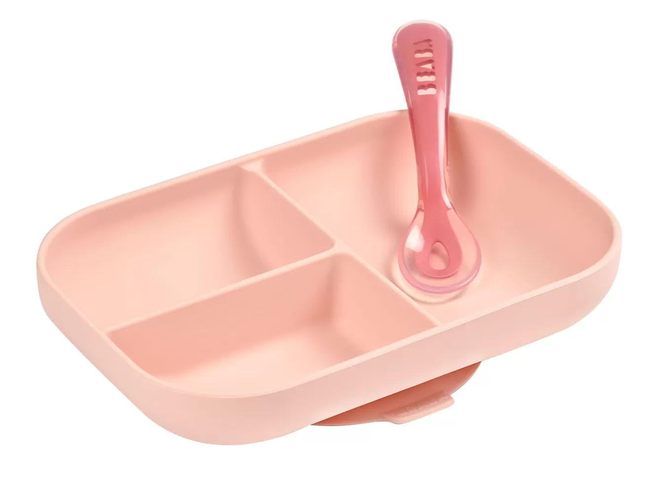 Siliconen Maaltijdset Met Zuignap Pink | BÉABA Best
