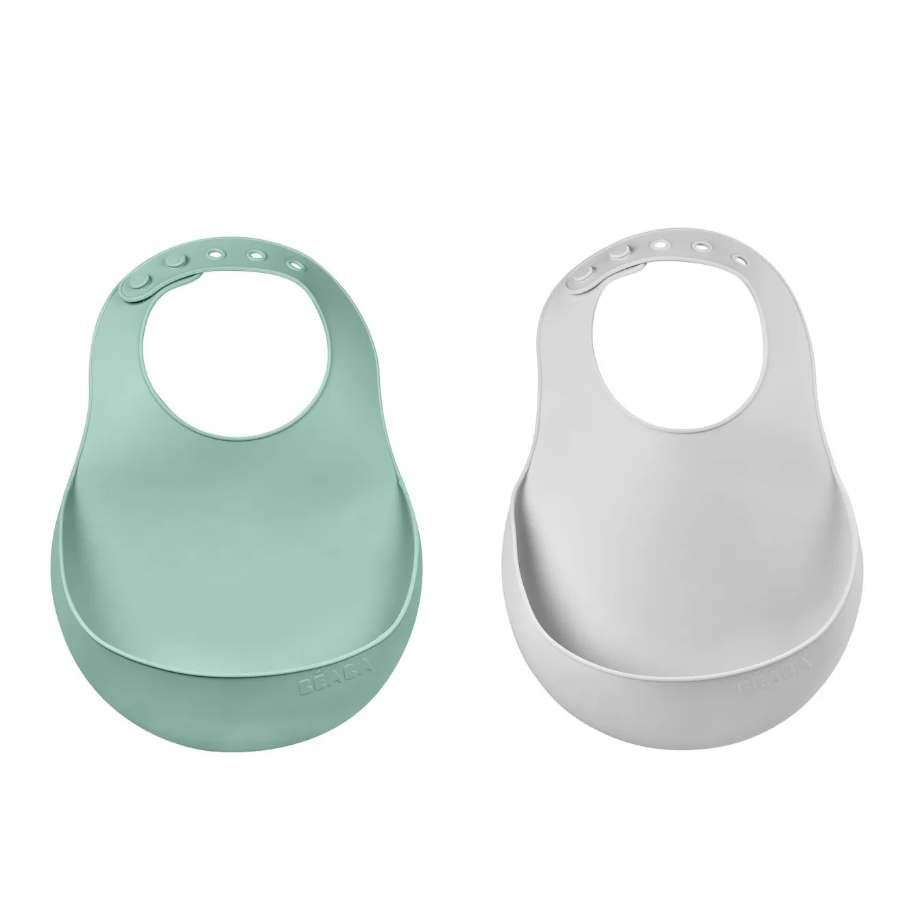 Siliconen Slabbetje Light Mist/Sage Green | BÉABA Shop