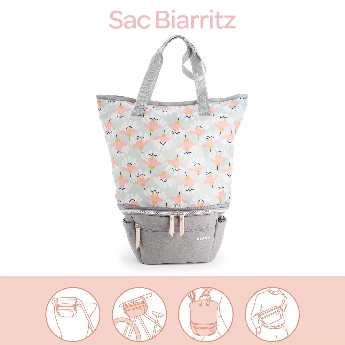 Tas Biarritz Heather Grey | BÉABA Shop