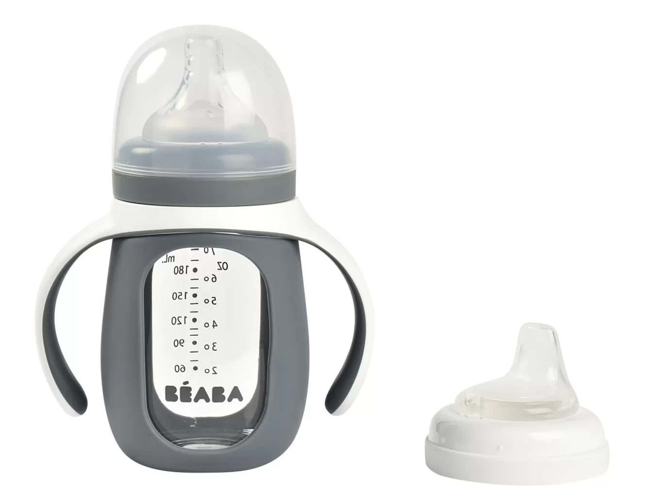 Training Glazen Fles 210 Ml Mineral Grey | BÉABA Outlet