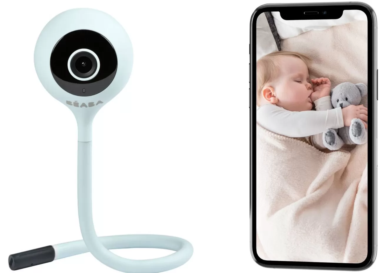 Zen Connect Video-Babyfoon Grey | BÉABA Discount