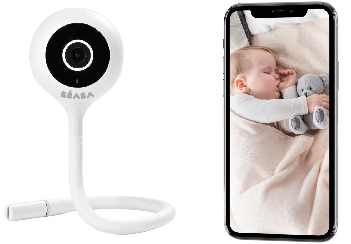 Zen Connect Video-Babyfoon White | BÉABA Outlet